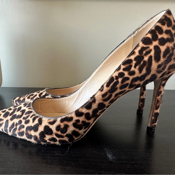 Jimmy Choo Leopard Print Romy Heels 85 mm - Picture 5 of 13